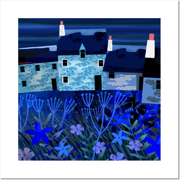 Landscape Blue Wall Art by Scratch